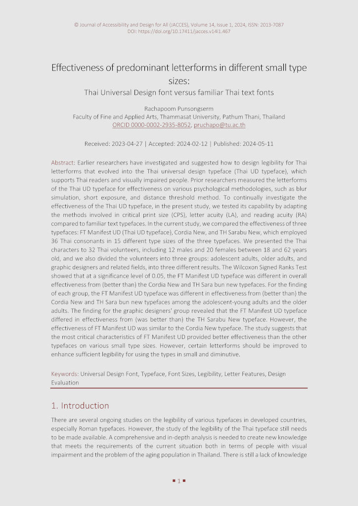 Image of the first page of the article. The name of the article, the authors, and the abstract are displayed.