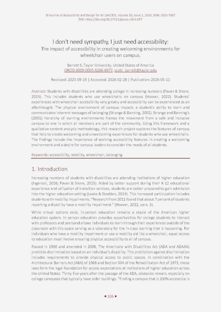 Printout of the first page of the paper.