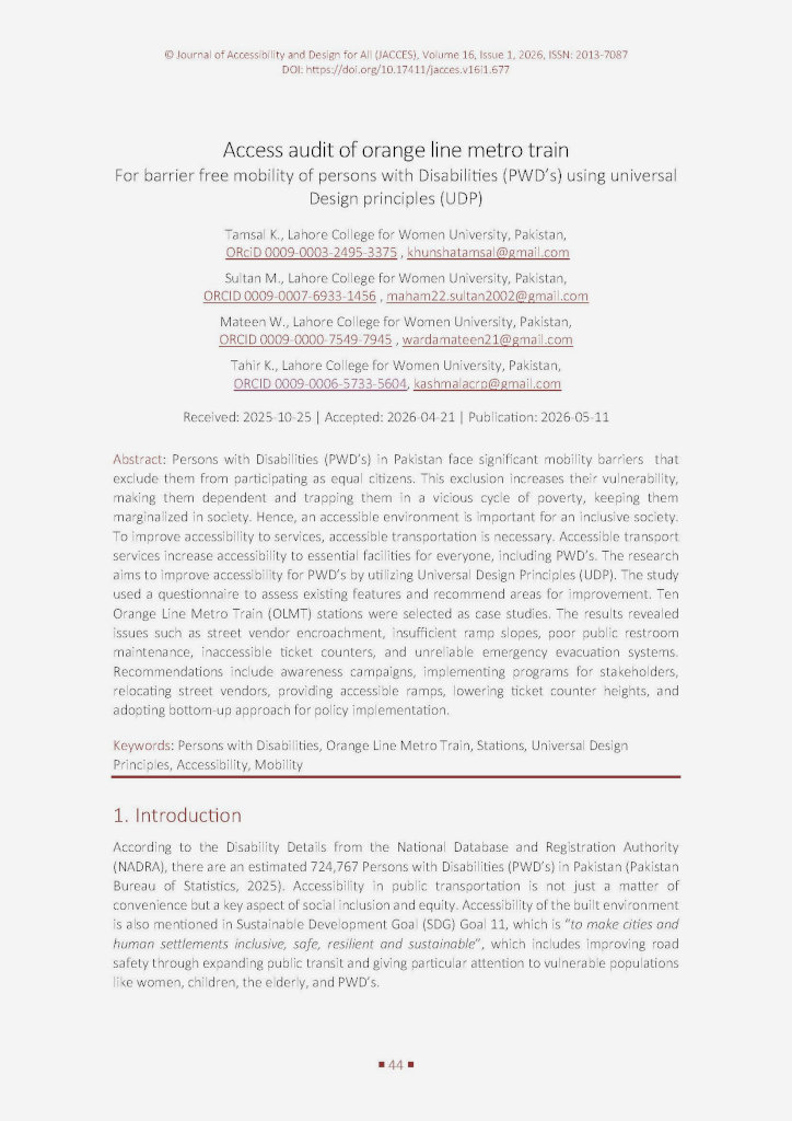 Printout of the first page of the paper.